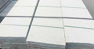 郴州芝麻白毛板，石材毛板