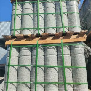 郴州挡车柱芝麻白 挡车石