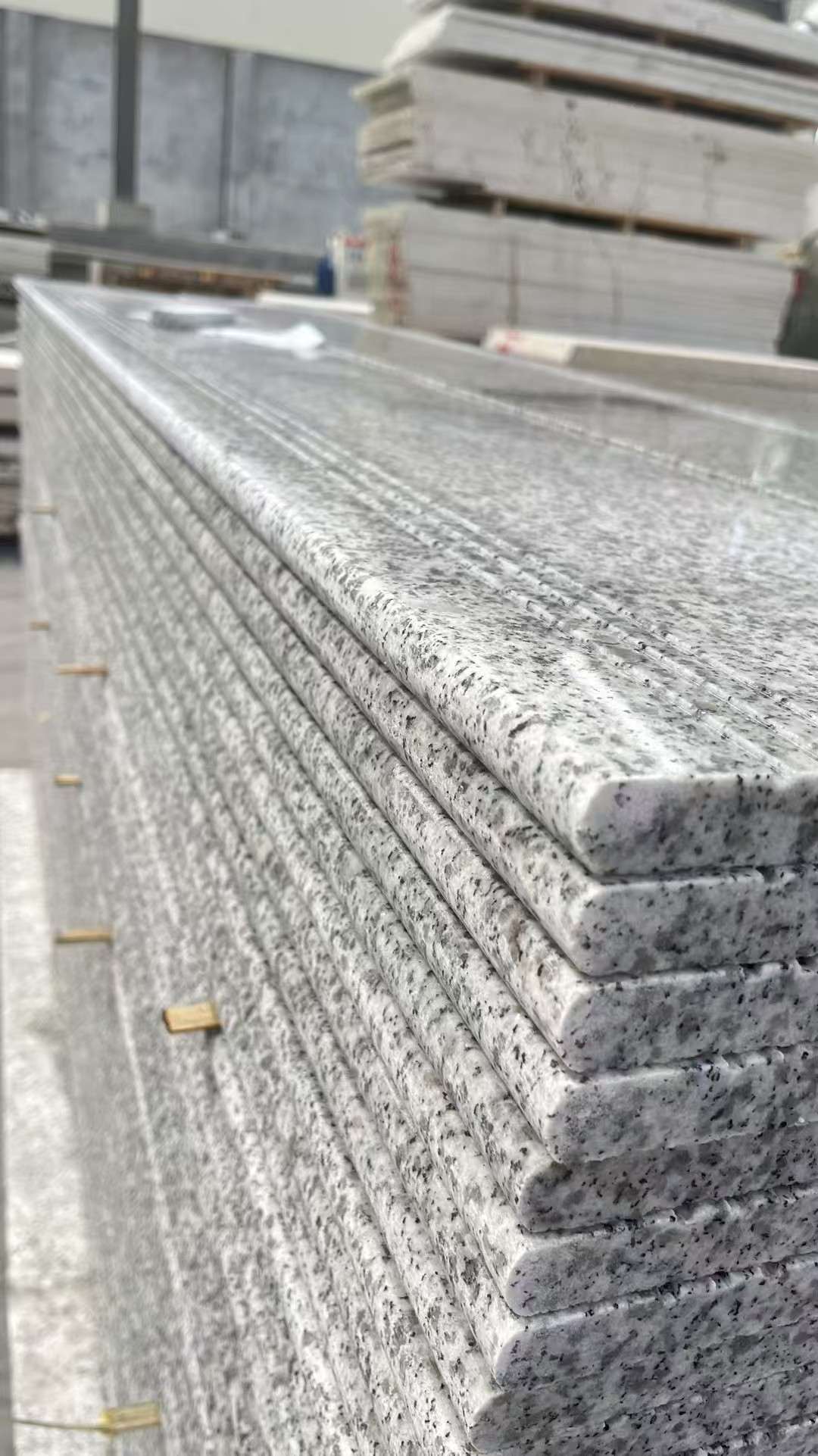 郴州芝麻白楼梯踏步 花岗岩楼梯板材