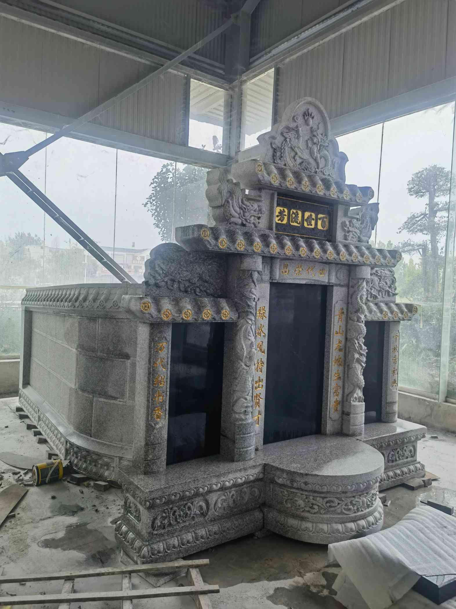 郴州套墓 墓碑 围坟石 异形定制